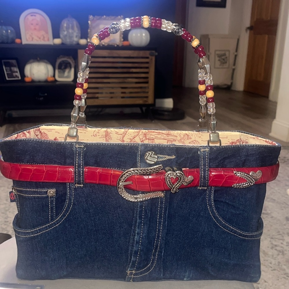 Adorable booty bag with Brighton Belt and Z Cavaricci Jeans!